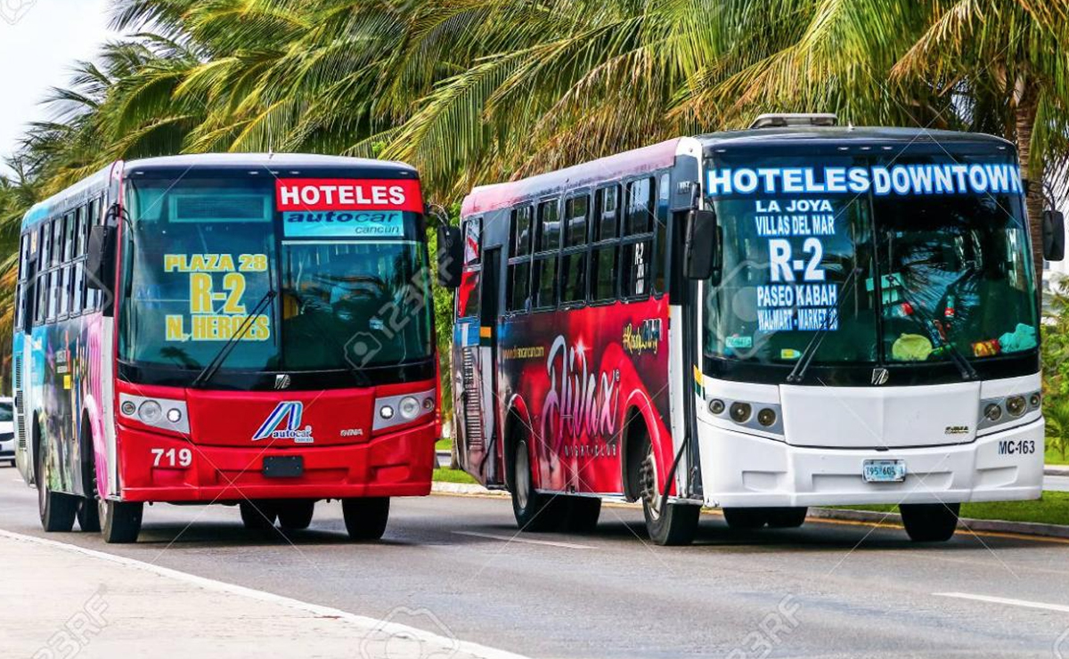transporte publico en cancun . guia de viaje